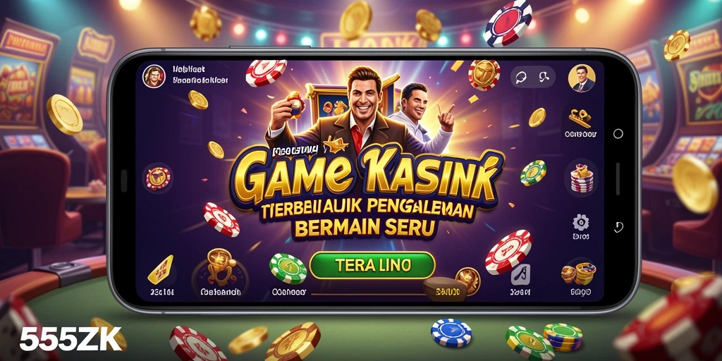 Tampilan gameplay 555ZK di kasino virtual yang mengasyikkan.