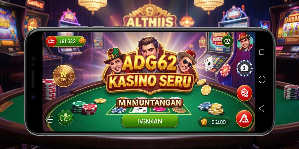 Tangkapan layar menunjukkan gameplay seru dalam aplikasi Kasino ADG62.