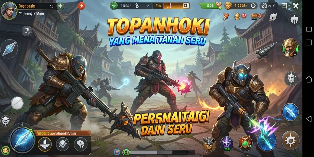 Tampilan menarik dari gameplay TOPANHOKI yang strategis.