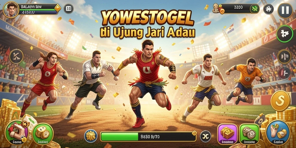 Gameplay balapan seru dalam YOWESTOGEL yang menggugah adrenalin.
